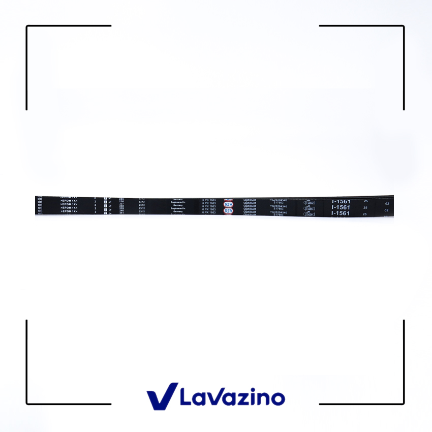 تسمه هیدرولیک 6PK-1663 مناسب پژو ۴۰۵، پارس و سمند موتور XU7 – برند Optibelt (اصلی ایساکو)
