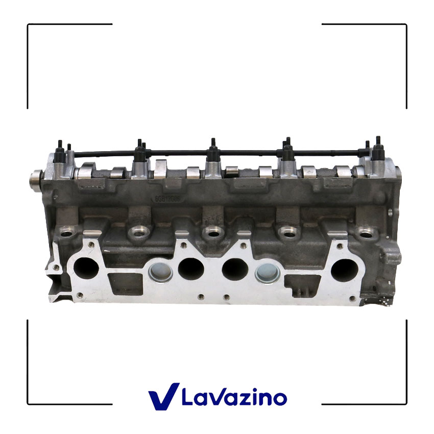 سر سیلندر کامل دوگانه سوز با شمع موتور پژو پارس - برند عظام 