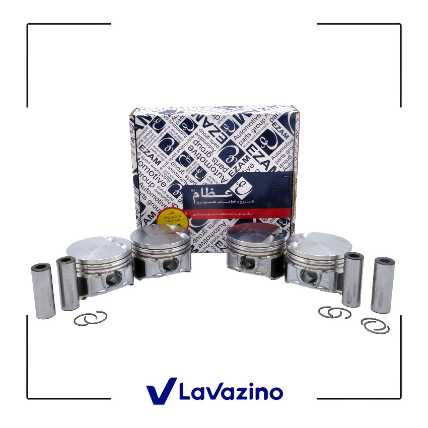 پیستون با گژن پین سایز 0.25 سمند EF7 - برند عظام