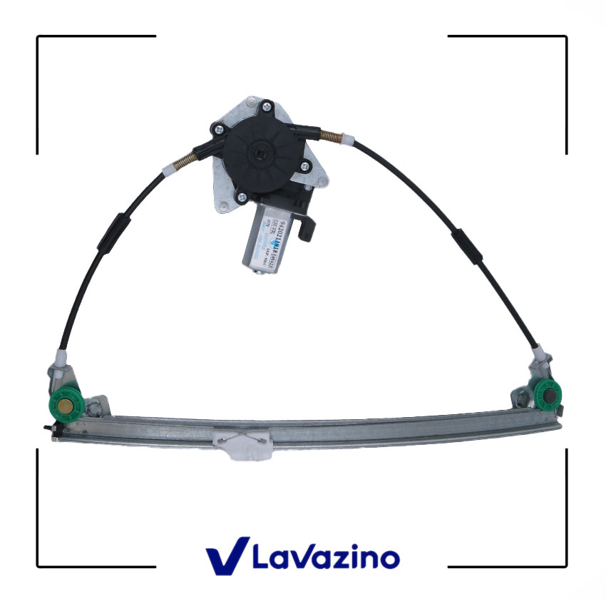 شیشه بالابر برقی جلو چپ مناسب پژو 405 و پارس - برند ایساکو 2